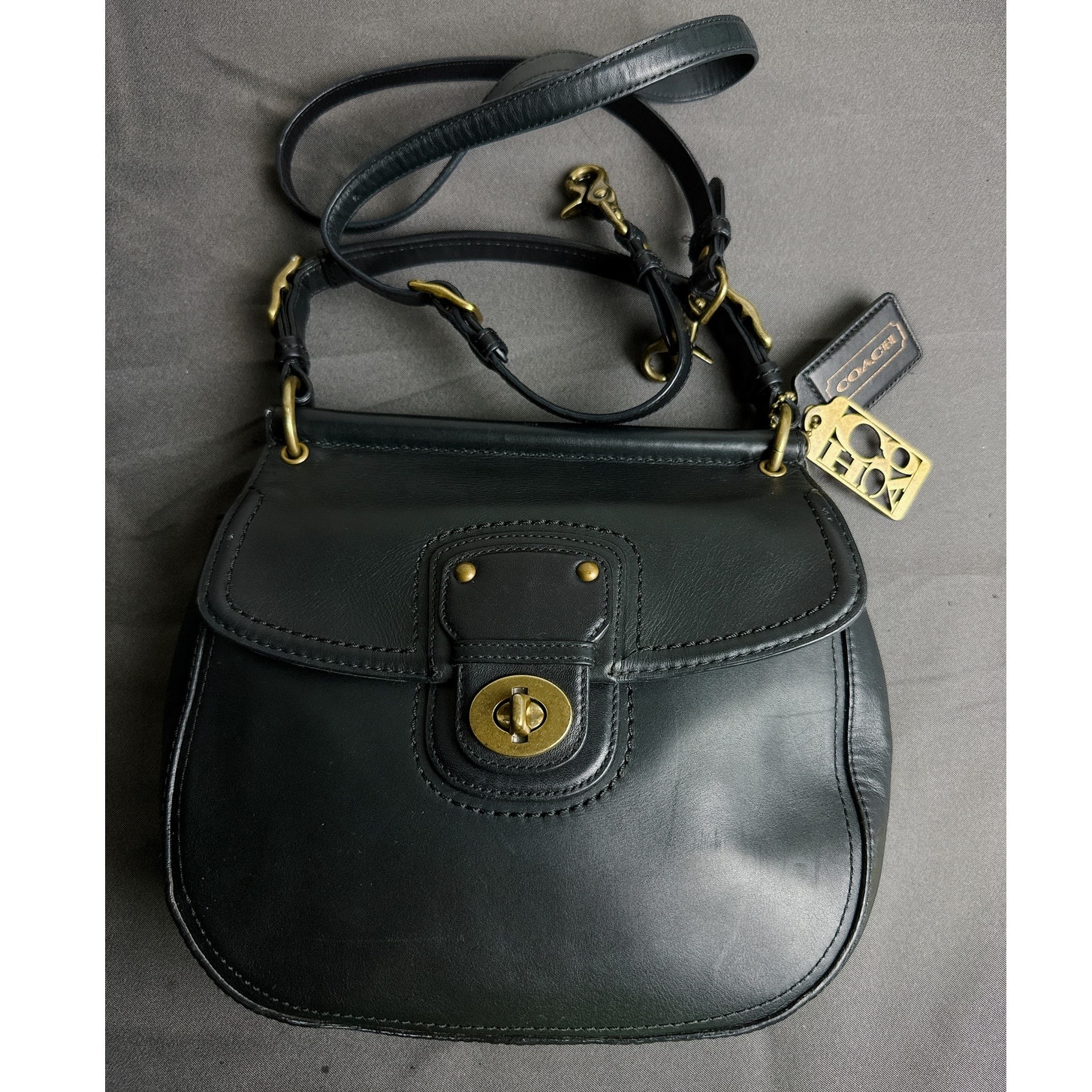 Coach Willis 70th Anniversary Black Leather Bag 19132